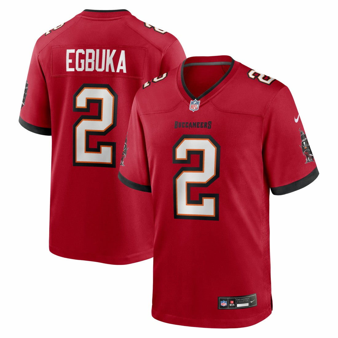 NFL Tampa Bay Buccaneers Emeka Egbuka  Team Game Jersey