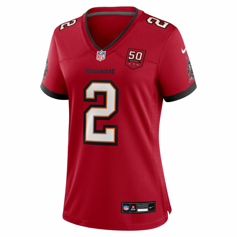 NFL Tampa Bay Buccaneers Emeka Egbuka  Women's Team 50th Season Game Jersey