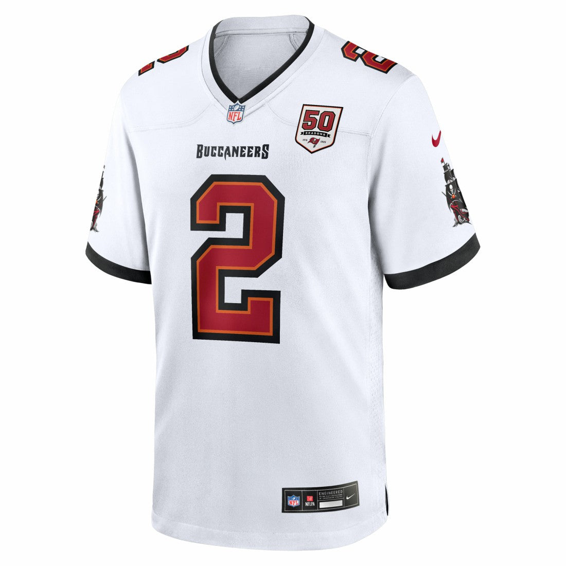 NFL Tampa Bay Buccaneers Emeka Egbuka  50th Season Game Jersey