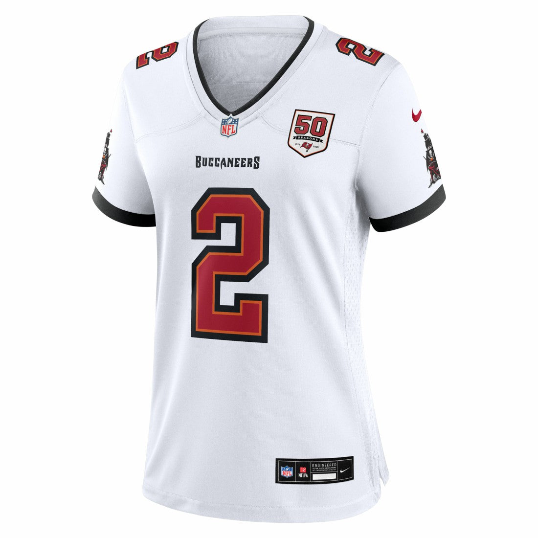 NFL Tampa Bay Buccaneers Emeka Egbuka  Women's 50th Season Game Jersey