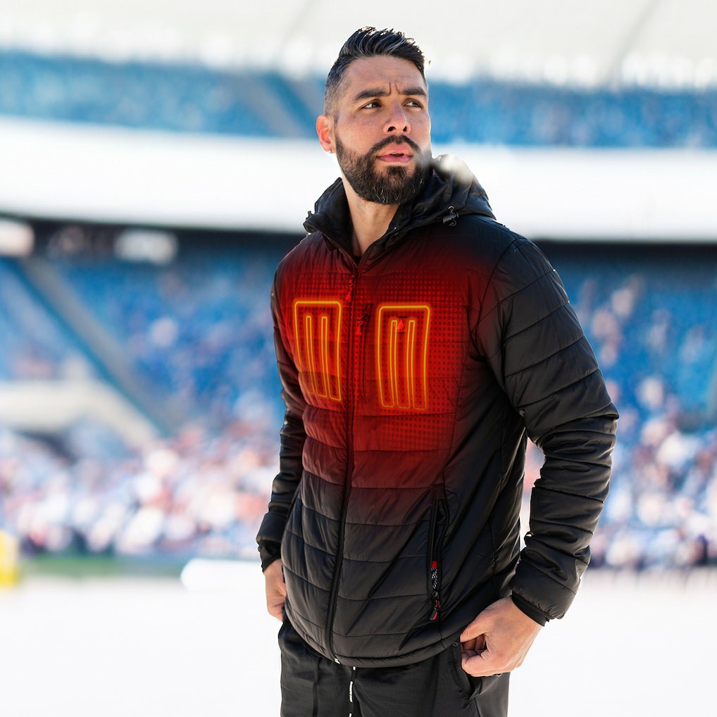 NFL Washington Commanders ActionHeat 5V Battery Heated Full-Zip Hoodie Puffer Jacket