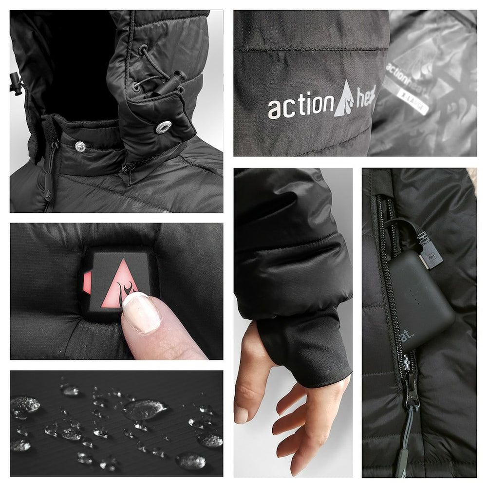NFL Washington Commanders ActionHeat 5V Battery Heated Full-Zip Hoodie Puffer Jacket