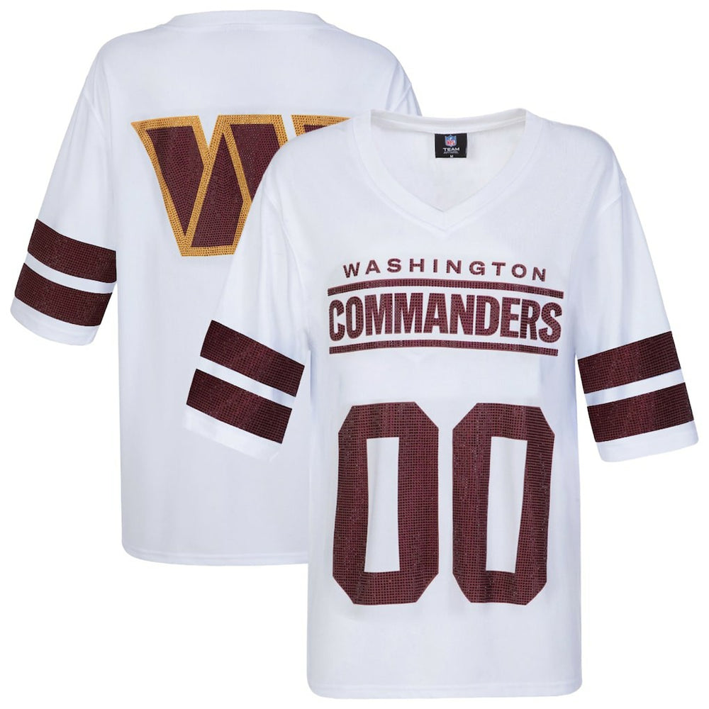 NFL Washington Commanders Cuce Women's Rhinestone V-Neck Tunic