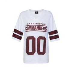 NFL Washington Commanders Cuce Women's Rhinestone V-Neck Tunic