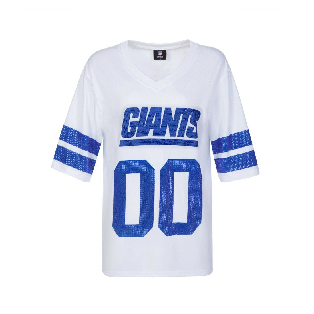 NFL New York Giants Cuce Women's Rhinestone V-Neck Tunic