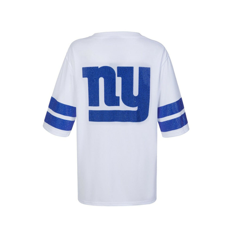 NFL New York Giants Cuce Women's Rhinestone V-Neck Tunic