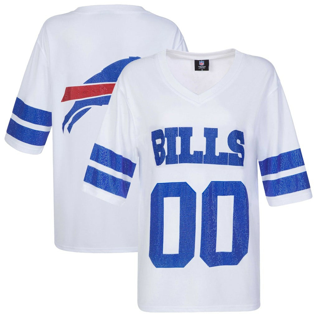 NFL Buffalo Bills Cuce Women's Rhinestone V-Neck Tunic
