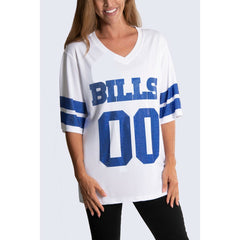 NFL Buffalo Bills Cuce Women's Rhinestone V-Neck Tunic