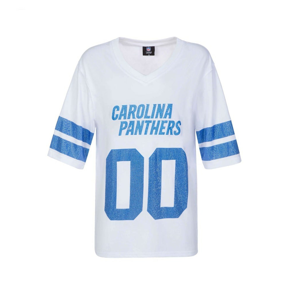 NFL Carolina Panthers Cuce Women's Rhinestone V-Neck Tunic