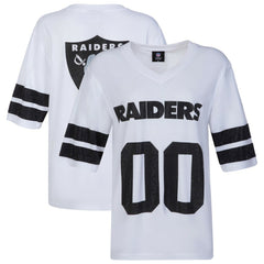 NFL Las Vegas Raiders Cuce Women's Rhinestone V-Neck Tunic