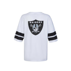 NFL Las Vegas Raiders Cuce Women's Rhinestone V-Neck Tunic