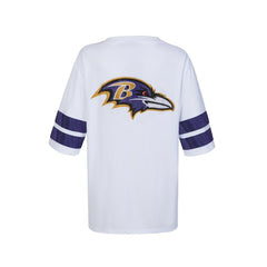 NFL Baltimore Ravens Cuce Women's Rhinestone V-Neck Tunic
