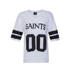 NFL New Orleans Saints Cuce Women's Rhinestone V-Neck Tunic