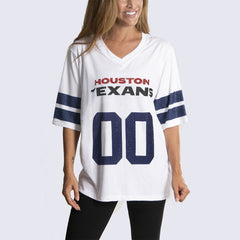 NFL Houston Texans Cuce Women's Rhinestone V-Neck Tunic