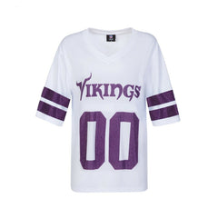 NFL Minnesota Vikings Cuce Women's Rhinestone V-Neck Tunic