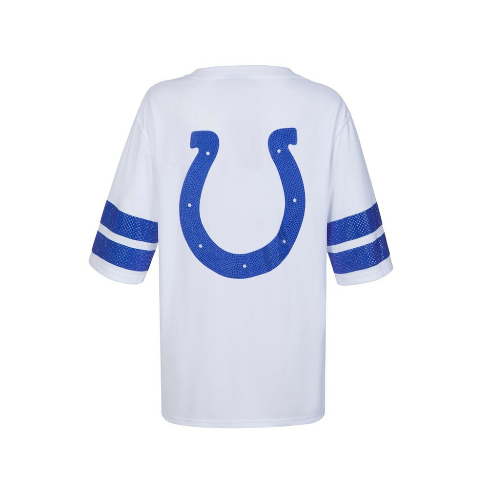NFL Indianapolis Colts Cuce Women's Rhinestone V-Neck Tunic