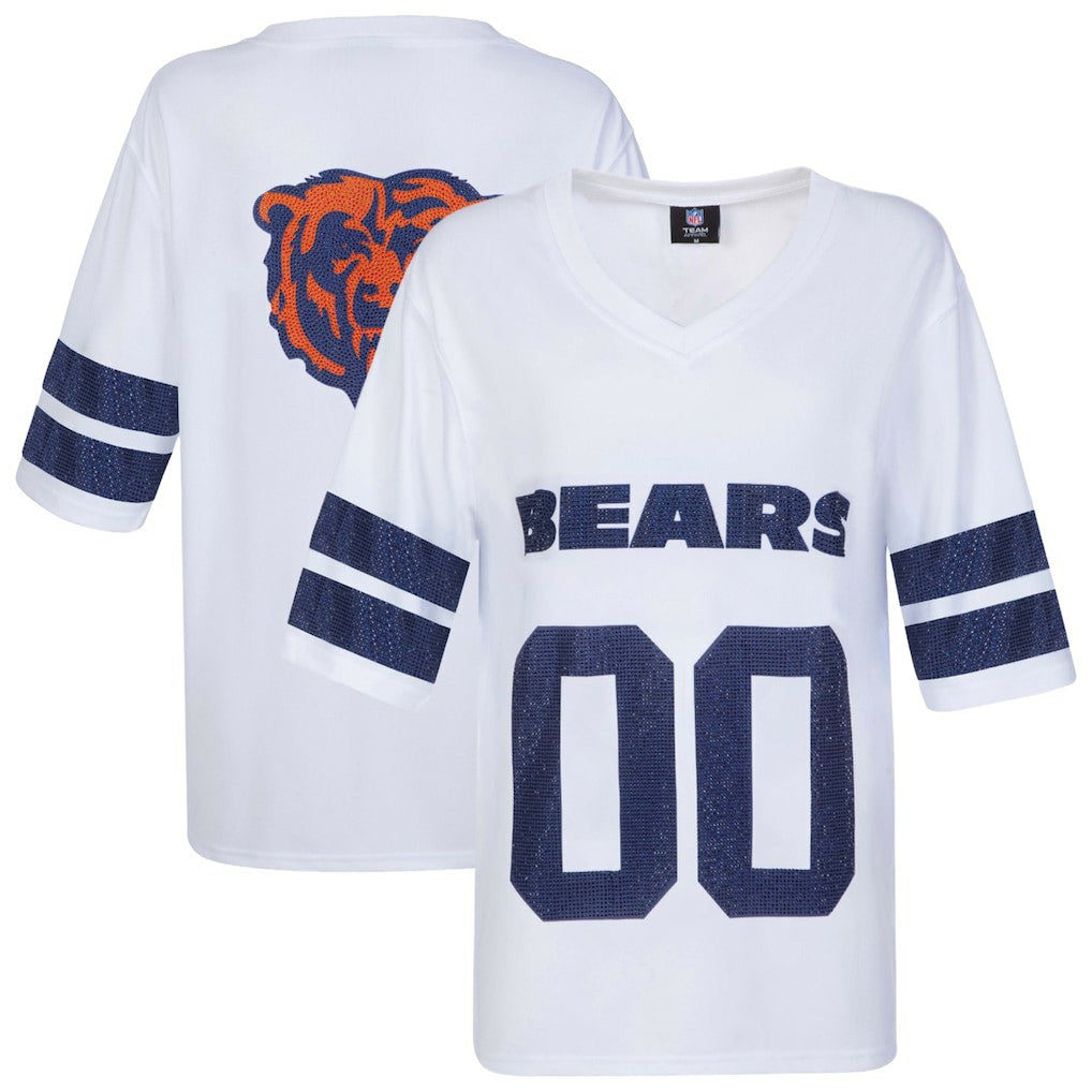 NFL Chicago Bears Cuce Women's Rhinestone V-Neck Tunic