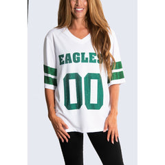 NFL Philadelphia Eagles Cuce Women's Rhinestone V-Neck Tunic