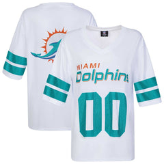NFL Miami Dolphins Cuce Women's Rhinestone V-Neck Tunic