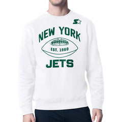 NFL New York Jets Starter Green and White Forever Fleece Sweatshirt