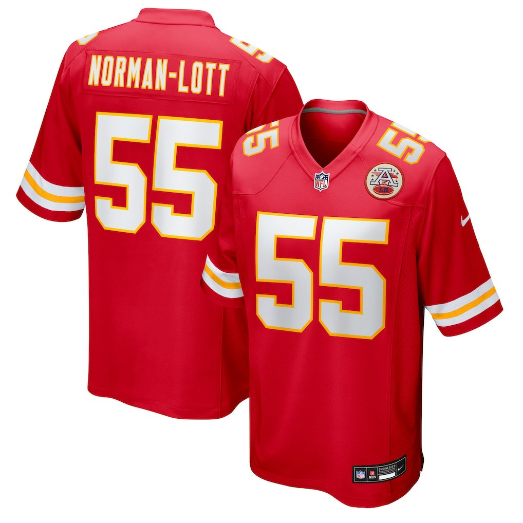 NFL Kansas City Chiefs Omarr Norman-Lott  Team Game Jersey