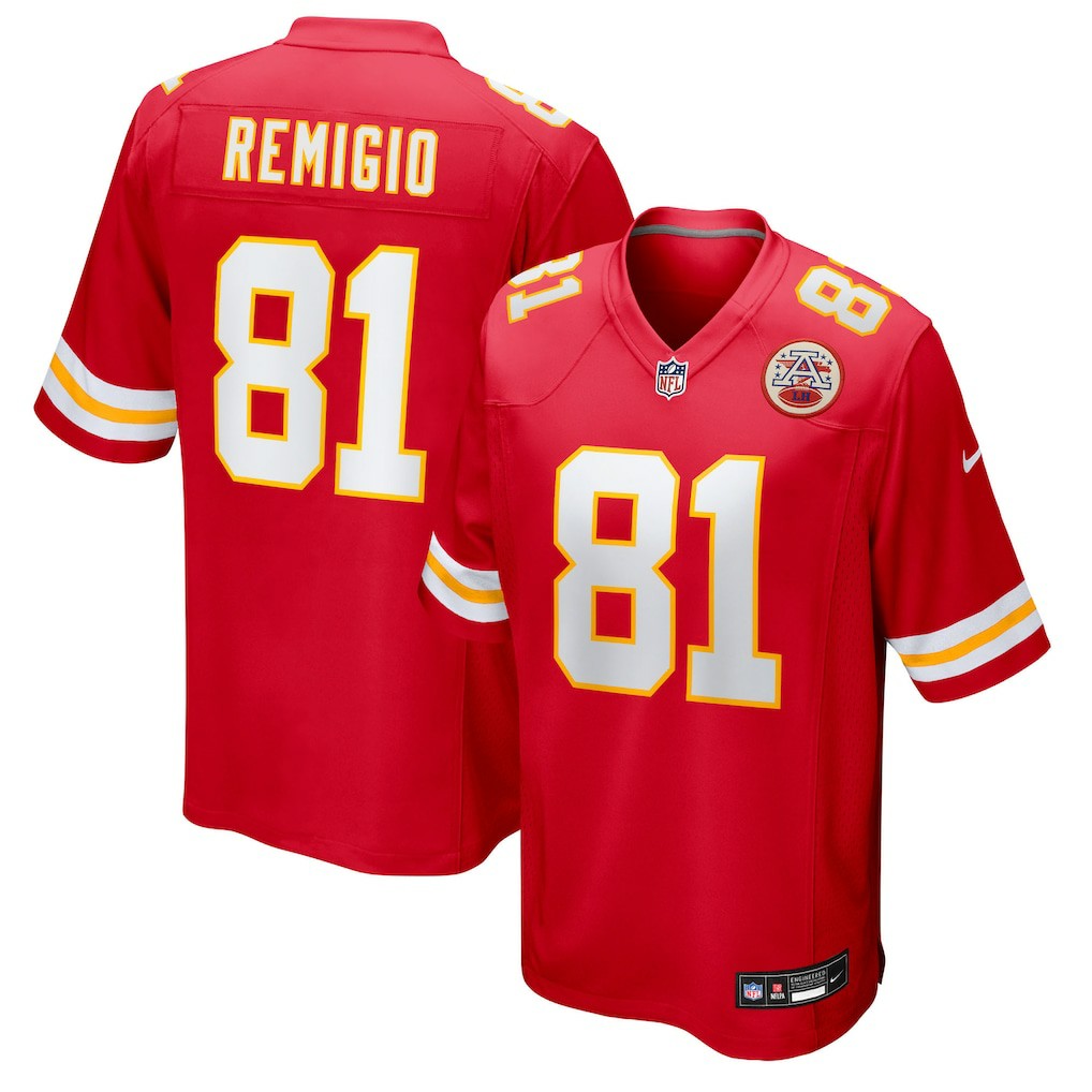 NFL Kansas City Chiefs Nikko Remigio  Team Game Jersey