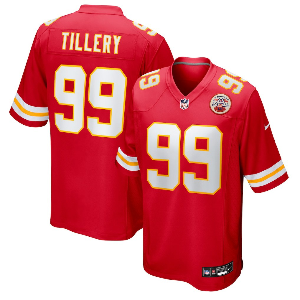 NFL Kansas City Chiefs Jerry Tillery  Team Game Jersey