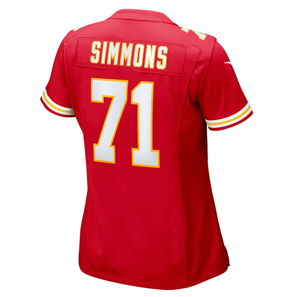 NFL Kansas City Chiefs Josh Simmons  Women's Team Game Jersey