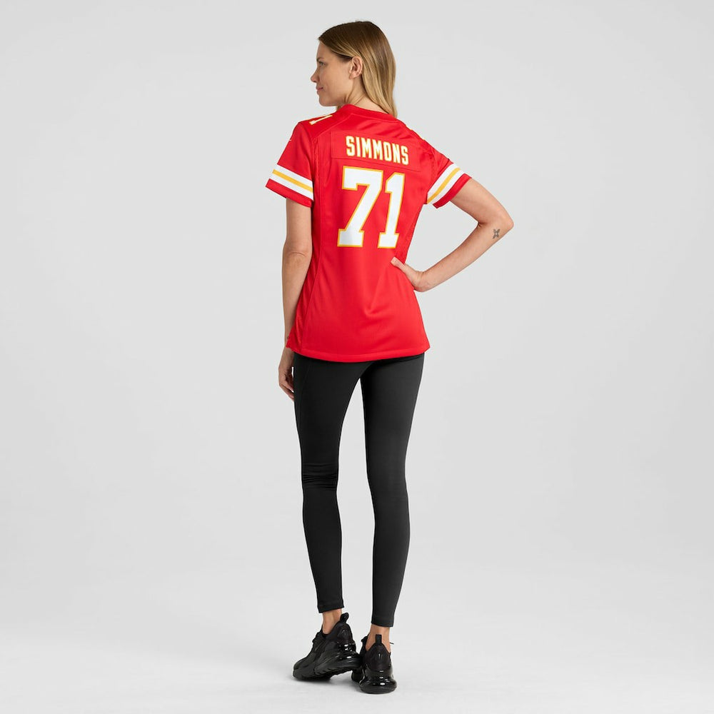NFL Kansas City Chiefs Josh Simmons  Women's Team Game Jersey