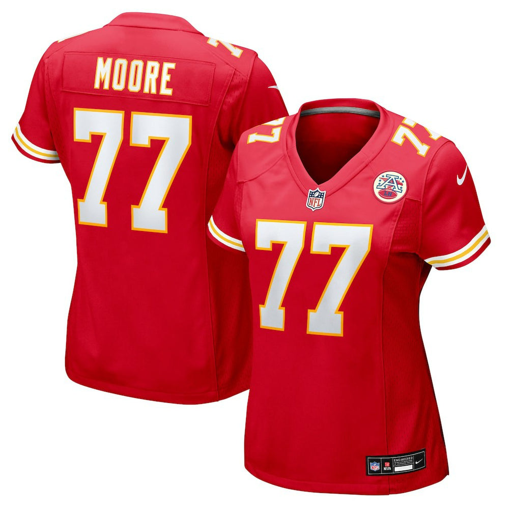 NFL Kansas City Chiefs Jaylon Moore  Women's Team Game Jersey