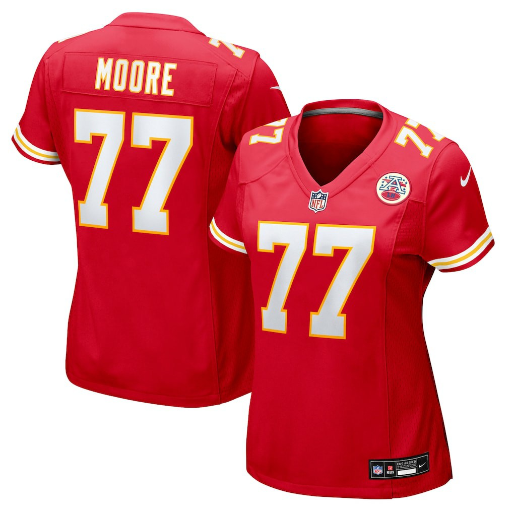 NFL Kansas City Chiefs Jaylon Moore  Women's Team Game Jersey