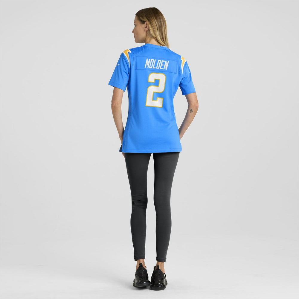 NFL Los Angeles Chargers Elijah Molden  Women's Team Game Jersey