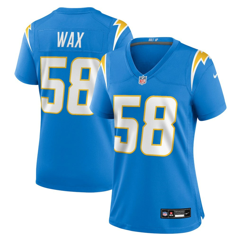 NFL Los Angeles Chargers Marlowe Wax  Women's Team Game Jersey