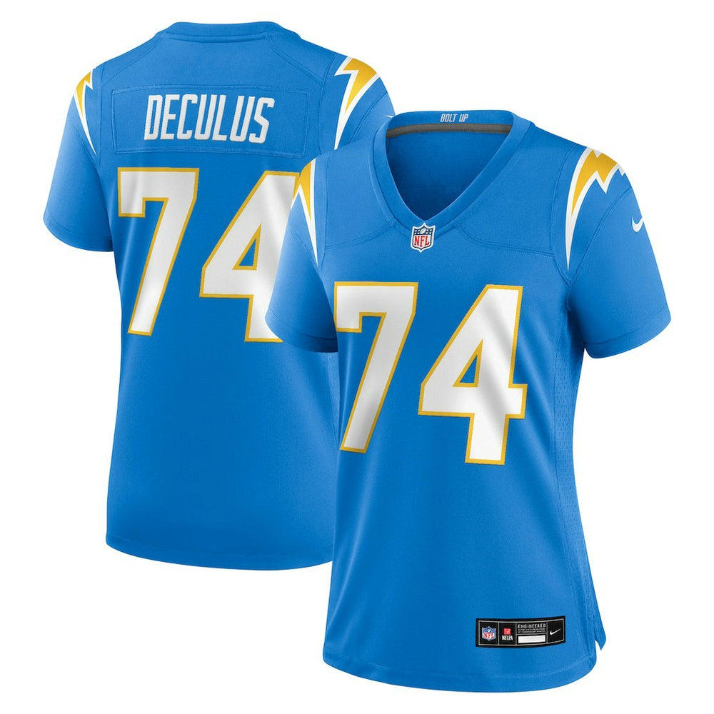NFL Los Angeles Chargers Austin Deculus  Women's Team Game Jersey