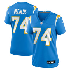 NFL Los Angeles Chargers Austin Deculus  Women's Team Game Jersey