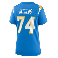 NFL Los Angeles Chargers Austin Deculus  Women's Team Game Jersey