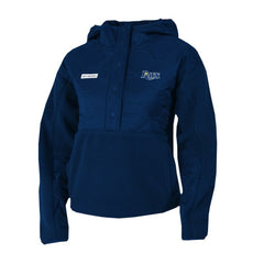 Tampa Bay Rays Women's Cloud Point Hooded Fleece Half-Snap Pullover Jacket - Navy | Columbia