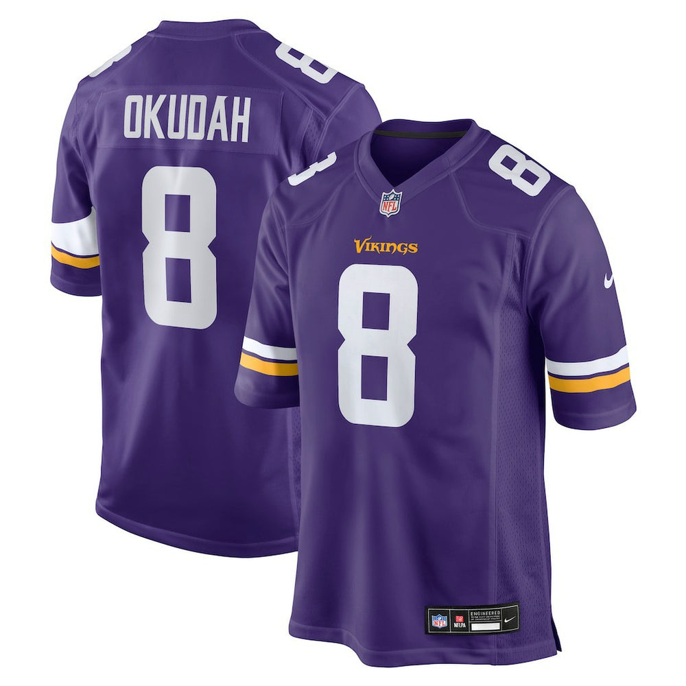 NFL Minnesota Vikings Jeff Okudah  Team Game Jersey