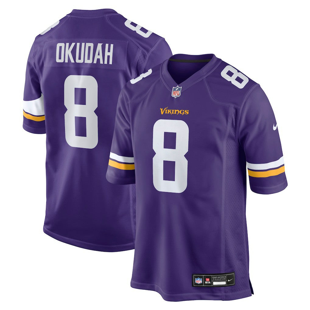 NFL Minnesota Vikings Jeff Okudah  Team Game Jersey