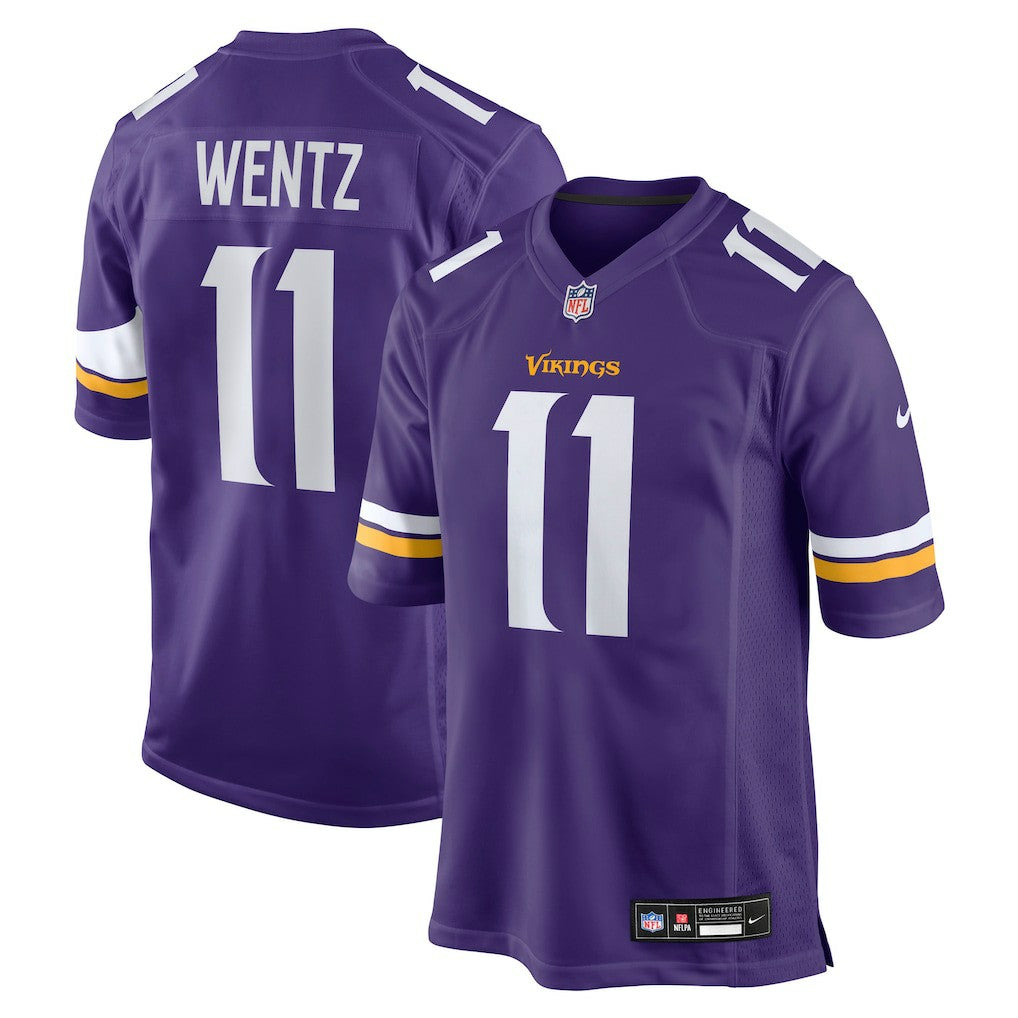 NFL Minnesota Vikings Carson Wentz  Team Game Jersey