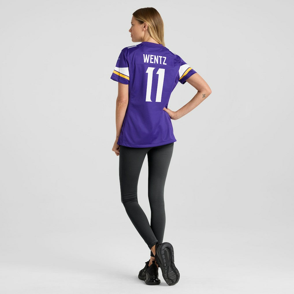 NFL Minnesota Vikings Carson Wentz  Women's Team Game Jersey