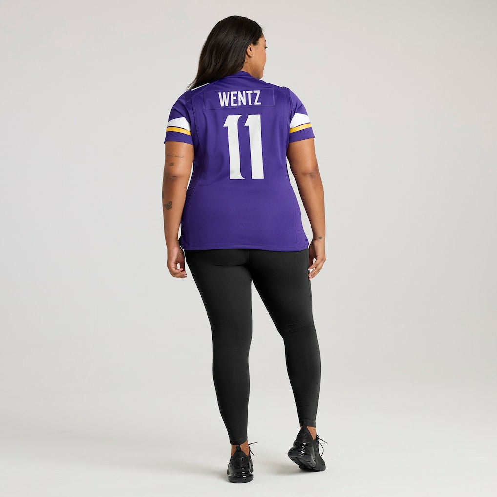 NFL Minnesota Vikings Carson Wentz  Women's Team Game Jersey