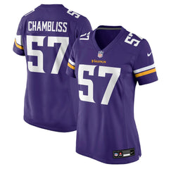 NFL Minnesota Vikings Chaz Chambliss  Women's Team Game Jersey