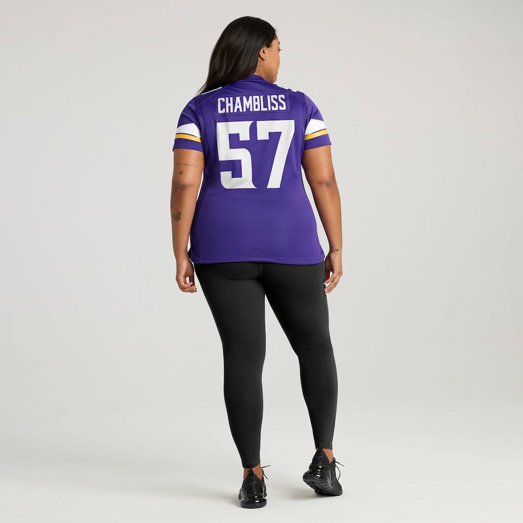 NFL Minnesota Vikings Chaz Chambliss  Women's Team Game Jersey