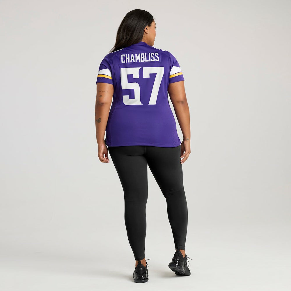 NFL Minnesota Vikings Chaz Chambliss  Women's Team Game Jersey