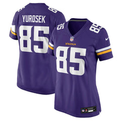 NFL Minnesota Vikings Ben Yurosek  Women's Team Game Jersey