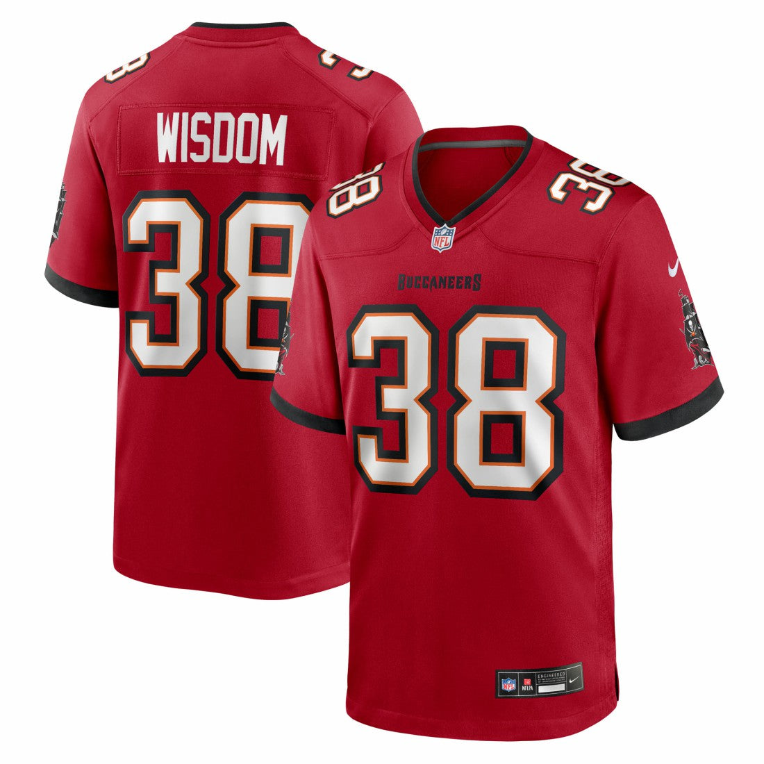 NFL Tampa Bay Buccaneers Rashad Wisdom  Team Game Jersey