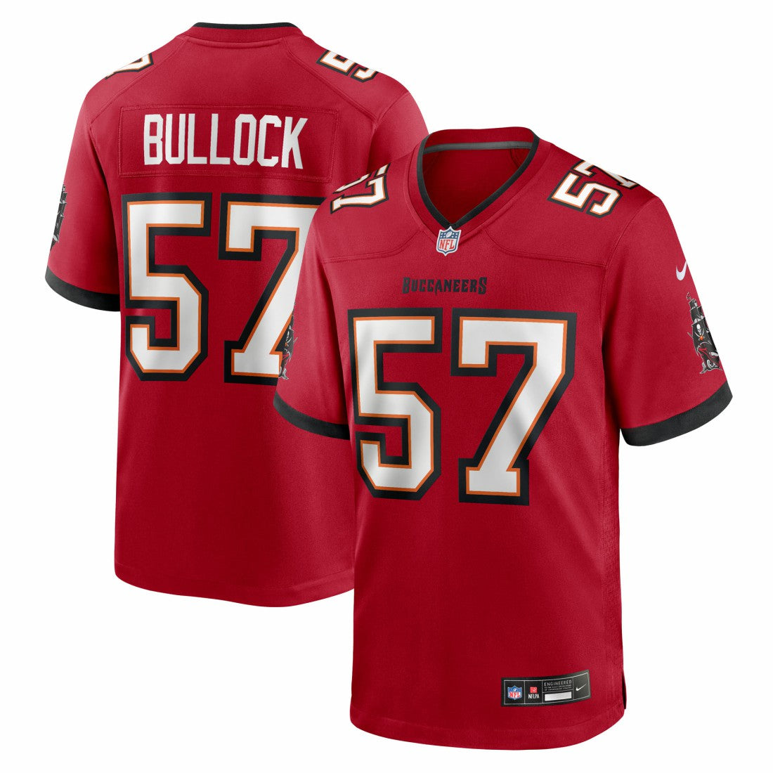 NFL Tampa Bay Buccaneers John Bullock  Team Game Jersey