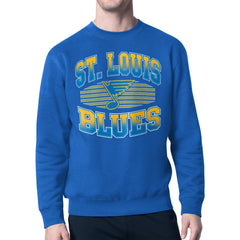 St. Louis Blues Starter Team Grit Graphic Fleece Pullover Sweatshirt