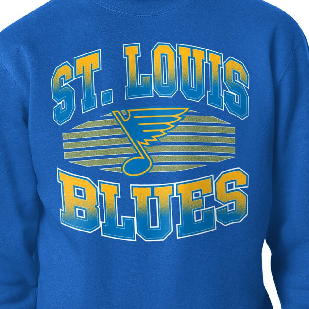 St. Louis Blues Starter Team Grit Graphic Fleece Pullover Sweatshirt